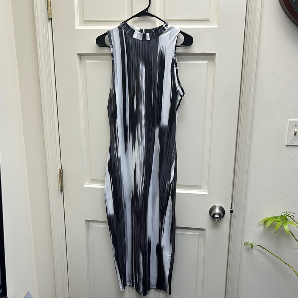 SHEIN Black and White Dress